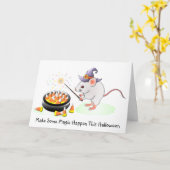 このハロウィーンで魔法を起こす カード (黄色い花)