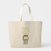 このハロウィーンの夜は恐怖のためだ。 ラージトートバッグ (裏面)