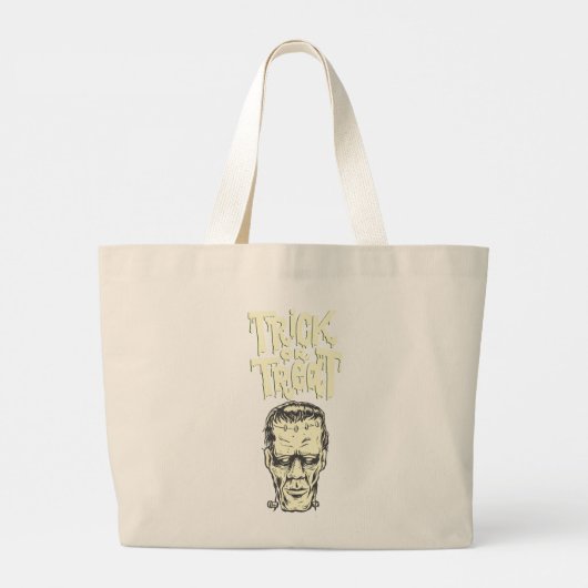 このハロウィーンの夜は恐怖のためだ。 ラージトートバッグ (裏面)