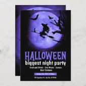 このハロウィーンを怖い目で見る 招待状 (正面/裏面)