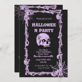 このハロウィーンを怖い目で見る 招待状 (正面/裏面)