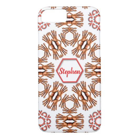 このハンズケースに熱狂する名前を追加 Case-Mate iPhoneケース (裏面)