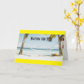 **このハンモックを予約**ねえあなたは退職した カード (黄色い花)