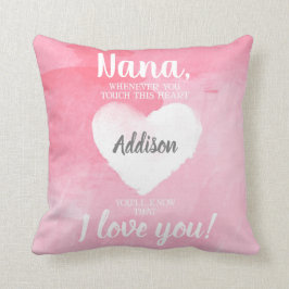 このハートのピンクに触れる時はいつでもナナ クッション