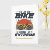 このバイクのEはエクストリームの略 カード (黄色い花)