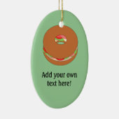 このバカスタマイズーゲルのグラフィック セラミックオーナメント (右)