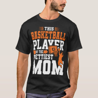 このバスケットボール選手は最もかわいいママを持つ子供たち  Tシャツ