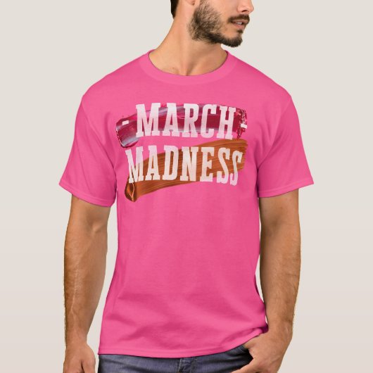 このバスケットボールDで3月の狂気の準備をする Tシャツ (正面)