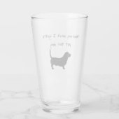 このバスセットハウンドグラスを愛用するために私のカップを保持 タンブラーグラス (裏面)