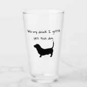 このバスセットハウンドグラスを愛用するために私のカップを保持 タンブラーグラス (正面)