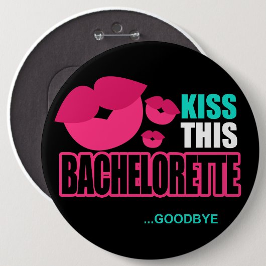 このバチェロレッテさようならPinに接吻して下さい 缶バッジ (正面&裏面)