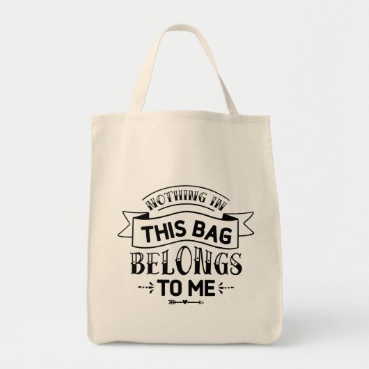 このバッグには何も含まれていないバッグ トートバッグ (正面)