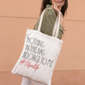 このバッグには何も私のママに属さない トートバッグ