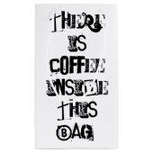 このバッグにコーヒー、ギフトGiftBagが包むことあります スモールペーパーバッグ (裏面)