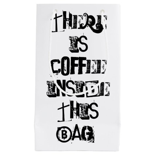 このバッグにコーヒー、ギフトGiftBagが包むことあります スモールペーパーバッグ (正面)