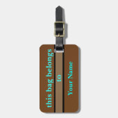 このバッグの属先 ラゲッジタグ (正面縦)