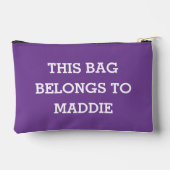 このバッグは化粧品ポーチの名前に属している アクセサリーポーチ (裏面)