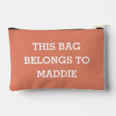 このバッグは化粧品ポーチの名前に属している アクセサリーポーチ (裏面)