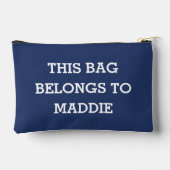 このバッグは化粧品ポーチの名前に属している アクセサリーポーチ (裏面)