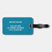 このバッグは名前ラゲッパーソナライズされたジタグに属している ラゲッジタグ (裏面横)