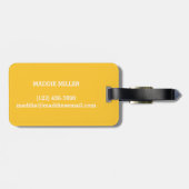 このバッグは名前ラゲッパーソナライズされたジタグに属している ラゲッジタグ (裏面横)