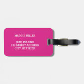 このバッグは名前ラゲッパーソナライズされたジタグに属している ラゲッジタグ (裏面横)