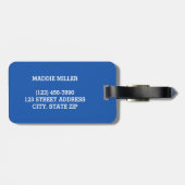 このバッグは名前ラゲッパーソナライズされたジタグに属している ラゲッジタグ (裏面横)