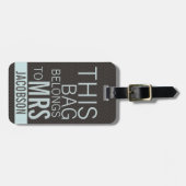 このバッグは夫人に属します ラゲッジタグ (正面横)