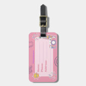 「このバッグは属する」ラベル ラゲッジタグ (正面縦)