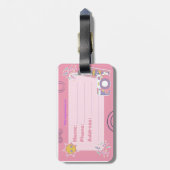 「このバッグは属する」ラベル ラゲッジタグ (裏面縦)