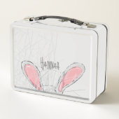 「このバニーはチョコレートが必要」 |卵狩り箱 メタルランチボックス (裏面)