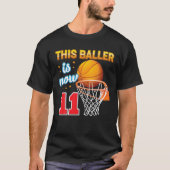 このバレエは今11歳の11誕生日Baskeだ Tシャツ (正面)