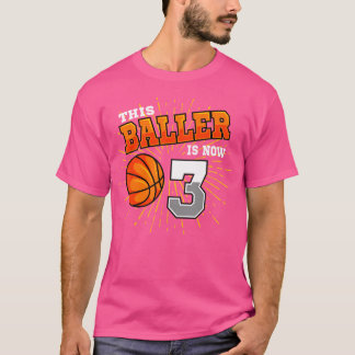 このバレエは今3バスケットボール3位の誕生日パーティー Tシャツ