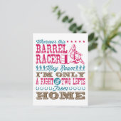 このバレルレーサーが回転する可能性のある場所 ポストカード (スタンド正面)