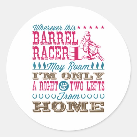 このバレルレーサーが回転する可能性のある場所 ラウンドシール (正面)