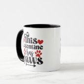 このバレンタインには手が…犬のマグカップから マグカップ (正面左)