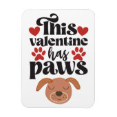 このバレンタインには手が…犬の冷蔵庫から マグネット (縦)