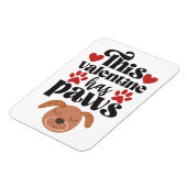 このバレンタインには手が…犬の冷蔵庫から マグネット (左側)