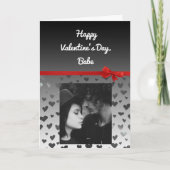このバレンタインデーのカードに写真を追加してください カード (正面)