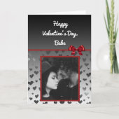 このバレンタインデーのカードに写真を追加してください カード (正面)