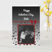 このバレンタインデーのカードに写真を追加 カード (黄色い花)