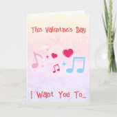 このバレンタインデーのハートにグルーヴ シーズンカード (正面)