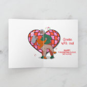 このバレンタインデーのハートにグルーヴ シーズンカード (内部)