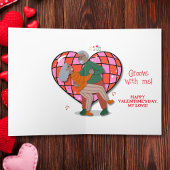 このバレンタインデーのハートにグルーヴ シーズンカード