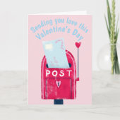 このバレンタインデーのメールボックスを愛して送信 シーズンカード (正面)