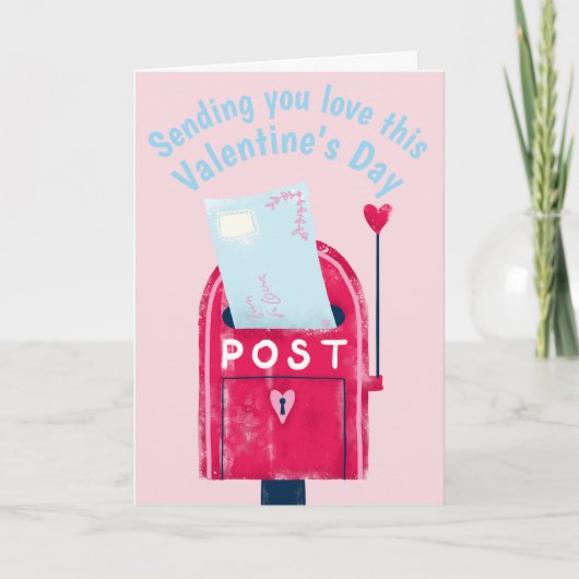 このバレンタインデーのメールボックスを愛して送信 シーズンカード (正面)