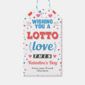 このバレンタインデーのラベルを愛して欲しい ギフトタグ (正面)