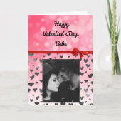 このバレンタインデーカードにあなたの写真を加えて下さい カード (正面)