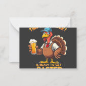 このバーテンダーはもう飲み潰されてもいい ノートカード (正面)