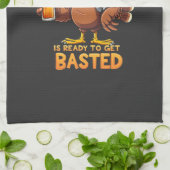 このバーテンダーは今にも焼ける準備ができている キッチンタオル (折り畳み)